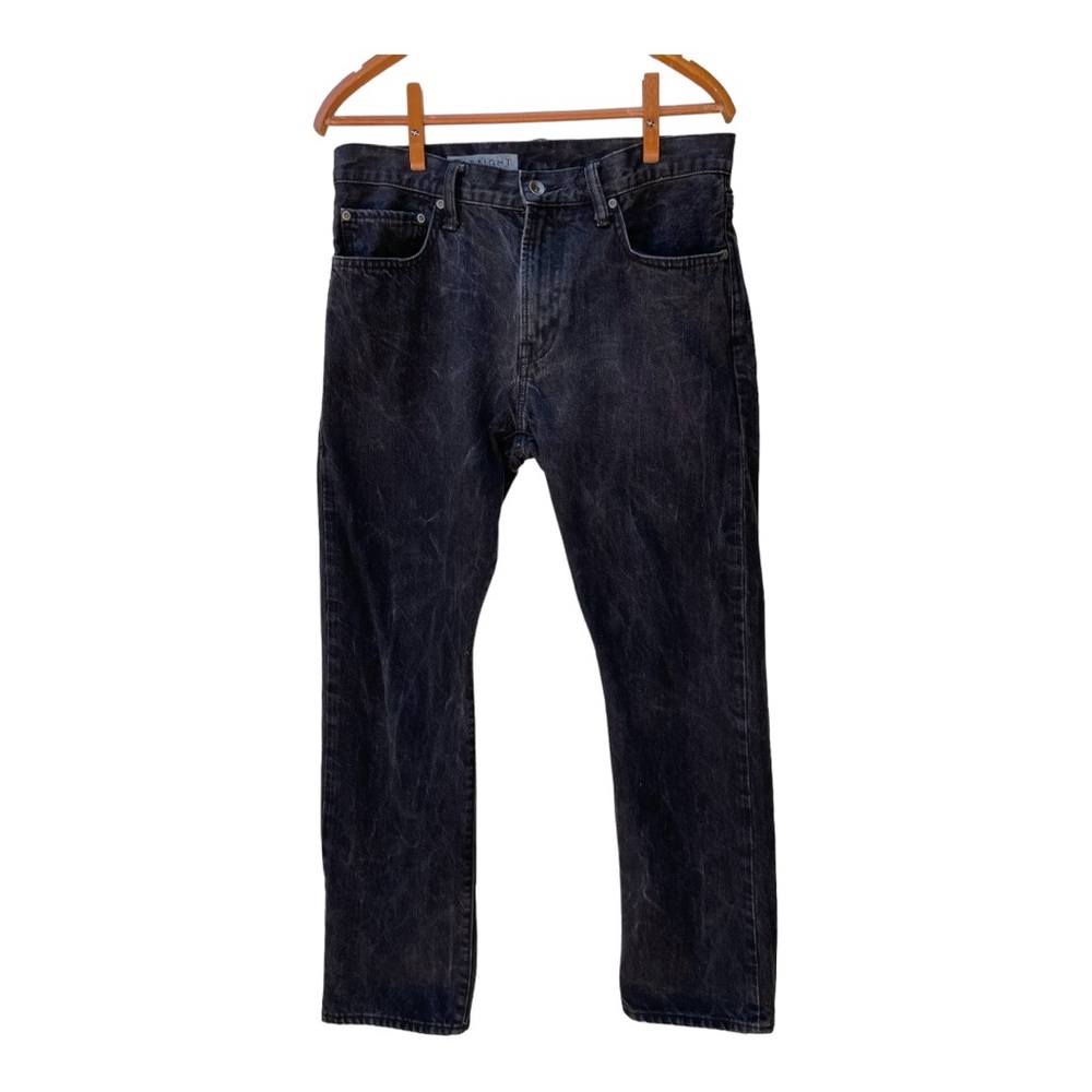 GAP 1969 Jeans Men's 32x30 Black Dark Wash Straight Leg Jeans